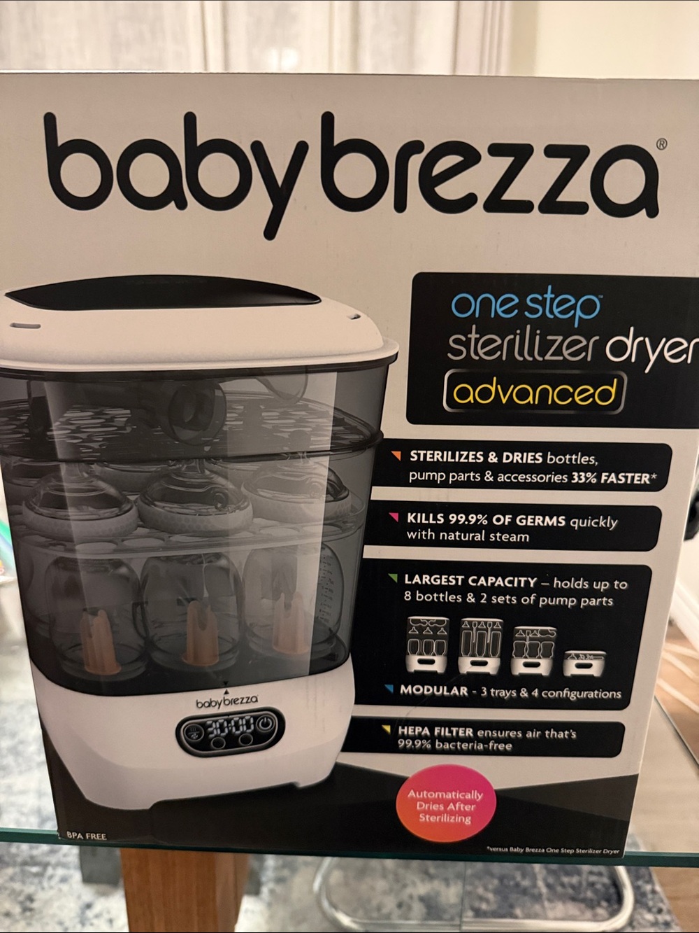 Baby Brezza One Step Sterilizer Dryer Advanced - White